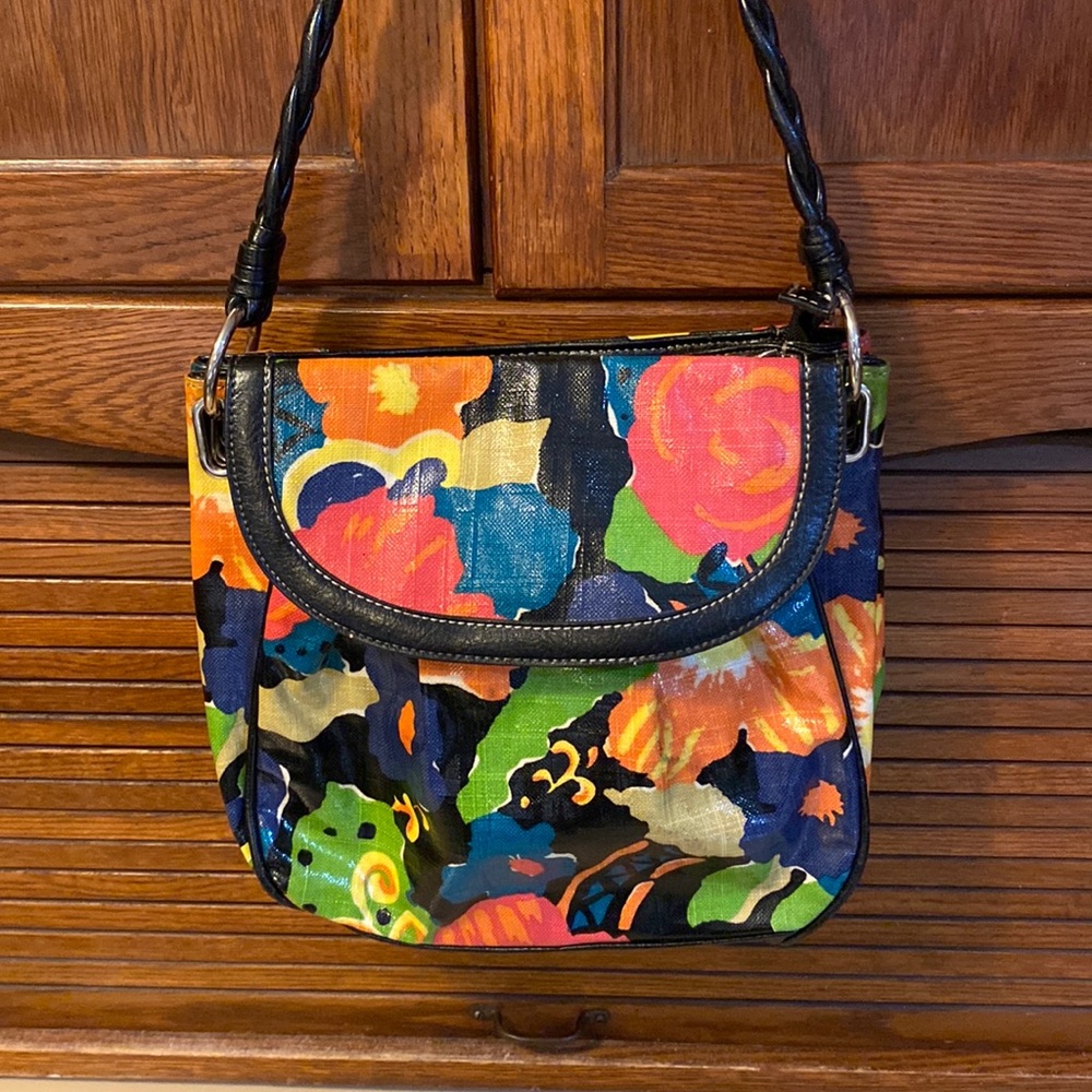 Plum Floral Handbag